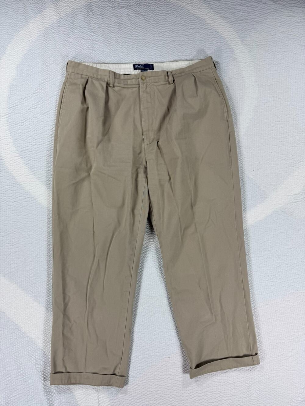 Polo Ralph Lauren Pants Mens 40x30 Andrew Pant Tan Chino Casual Cotton Preppy